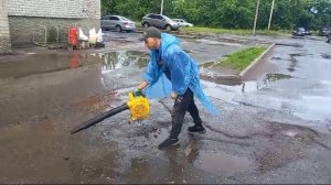 Подготовка Асфальта перед ямочным ремонтом , Строй-Ритм 35