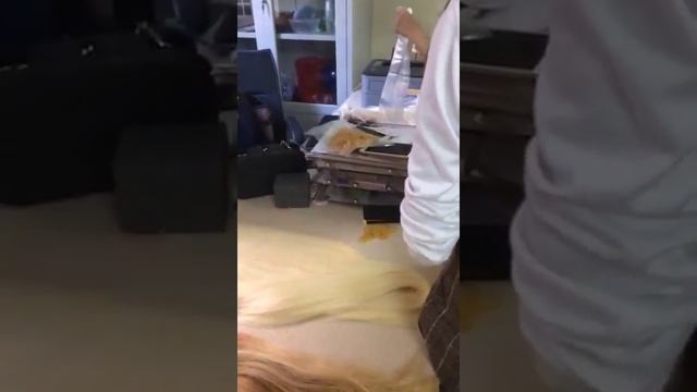 Double Euro Straight Weft Blonde #60 and Ombre color | Ivirgo hair supplier смотреть онлайн