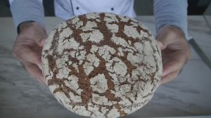 Финский ржаной подовый хлеб из цельнозерновой муки. На закваске.