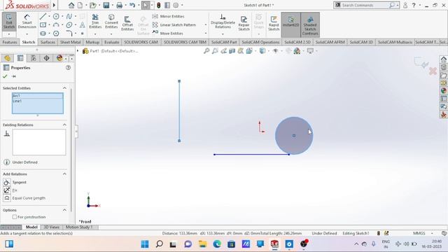 solidworks tutorial in hindi, relations in solidworks drawing смотреть онлайн