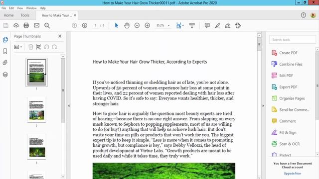 How To Save A PDF As A Tiff File With Adobe Acrobat Pro 2020