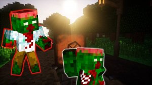 ЧЕГО БОЯТСЯ ЗОМБИ ОХОТНИКИ？ ДЕНЬ 17 - ЗОМБИ АПОКАЛИПСИС В МАЙНКРАФТ