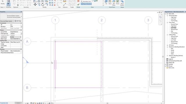 10 Adding the Beam System in Revit смотреть онлайн