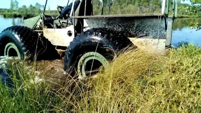 вездеход Соломономобиль-94, Васюганское болото, топкое место смотреть онлайн