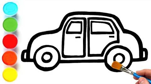 Учимся рисовать и раскрашивать. Машина и Лунтик смотреть онлайн