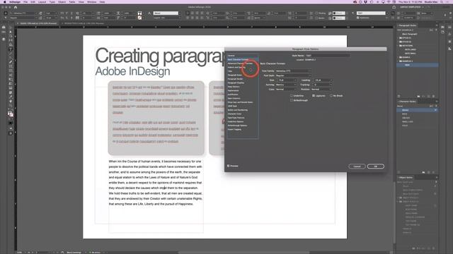 QUICK TIPS - Adobe InDesign: creating paragraph styles смотреть онлайн