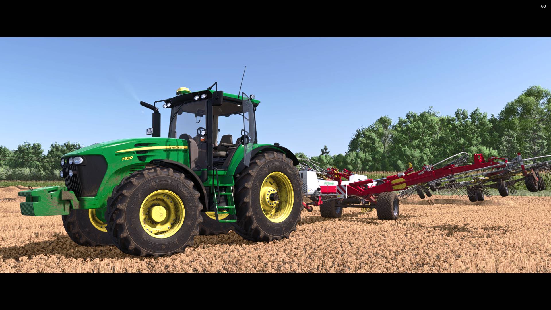Farming Simulator 25 / Карта Zielonka / John Deere 7930 на валковании соломы смотреть онлайн