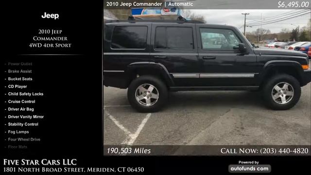 Used 2010 Jeep Commander | Five Star Cars LLC, Meriden, CT - SOLD смотреть онлайн