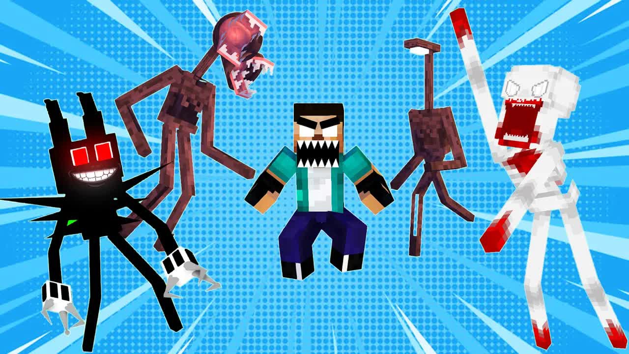 SCP-096, Сиреноголовый, МУЛЬТИ КОТ - Анимация Майнкрафт