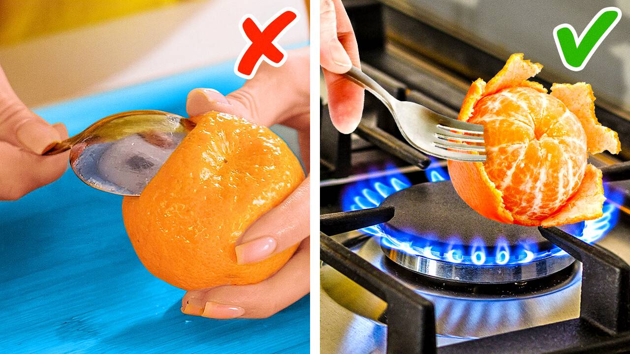 Как чистить и нарезать фрукты и овощи правильно 🍊🍅🔪 смотреть онлайн