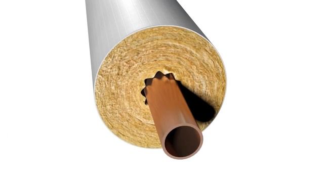 PAROC thermal insulation of circular duct with pipe section PAROC Hvac Combi AluCoat T смотреть онлайн