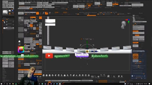 Zbrush, Blender, Mixer, low polys bridge смотреть онлайн