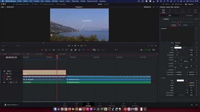 Davinci Resolve : Créer un titre légende (call out) sans Fusion смотреть онлайн