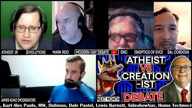 DEBATE _Evolution On Trial_ Mark Reid & Atheist Junior Vs Sal Cordova & Eric Jewell