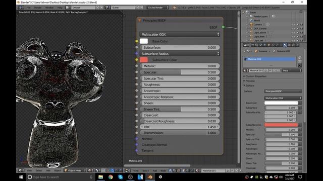 Blender's new BSDF 'Principled Shader' смотреть онлайн