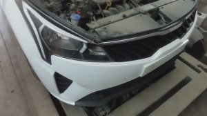 Как снять передний бампер Киа Рио 4 Рестайлинг