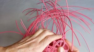 МК Плетеная корзинка из полиротанга
