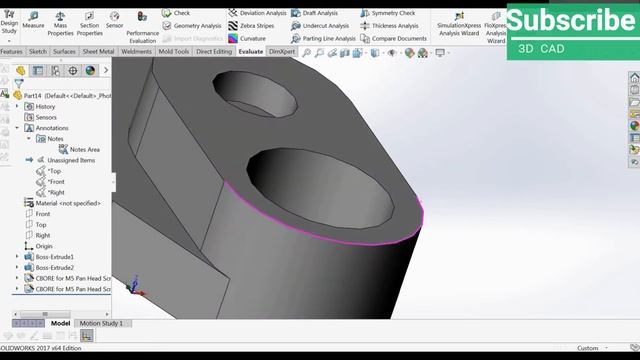 SolidWorks Tutorial for beginners Exercise 19 using offset cut extrude смотреть онлайн