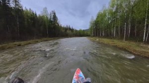 Прохождение порога Кысык (2 кс) на САПборде (Река Зилим) 29 апреля 2024 | Сплавы на САПах