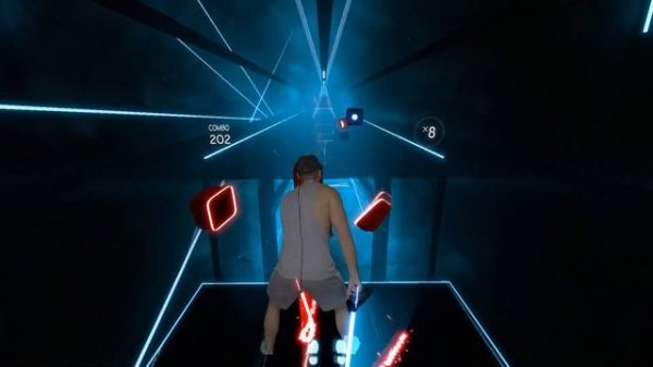 Beat Saber Escape (EXPERT) Mixed Reality Gameplay