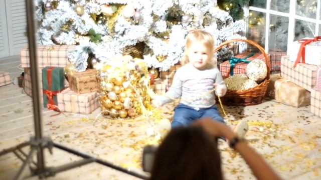 Новогодняя фотосессия с оленем