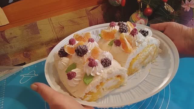 МЕРЕНГА_КУРД С АПЕЛЬСИНОМ И МАНДАРИНОМ_MERINGUE_