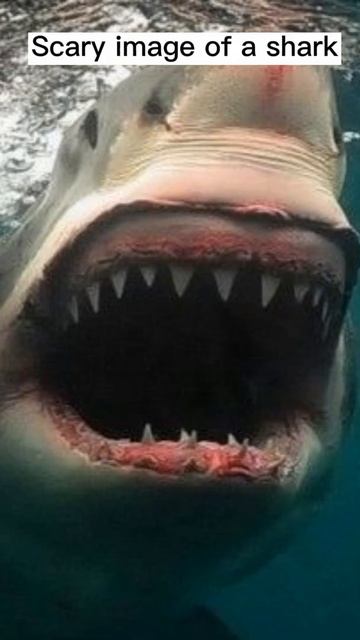 Scary image of a shark #shorts #shark смотреть онлайн