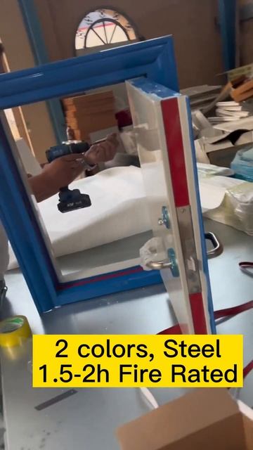 Fire Rated Door, Galvanized Steel, 1.5-2h fire rated. Sample door to the buyer. смотреть онлайн