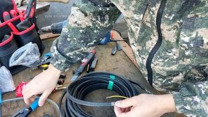 Подключение и концевая заделка греющего саморегулирующего кабеля