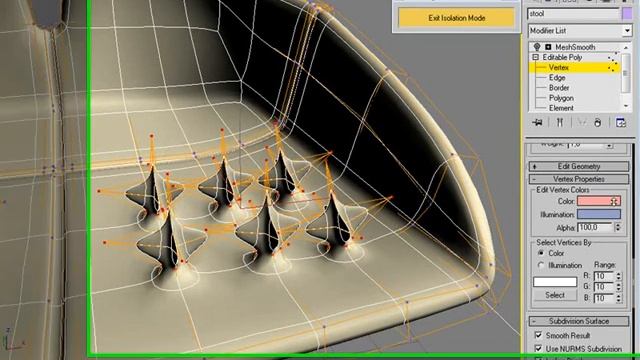 3dsmax 2009 mod6 026 Vertex Properties смотреть онлайн