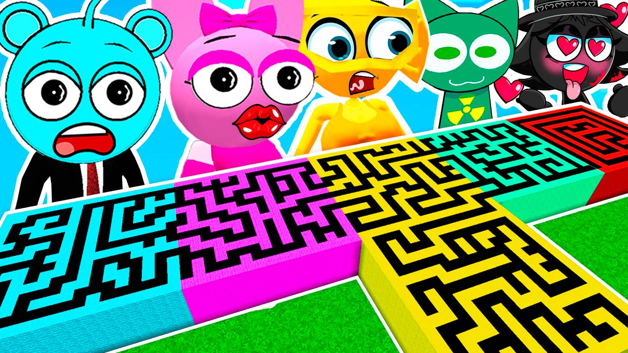 СПРУНКИ ПОТЕРЯЛИСЬ в ОГРОМНЫХ ЛАБИРИНТАХ в МАЙНКРАФТ! смотреть онлайн