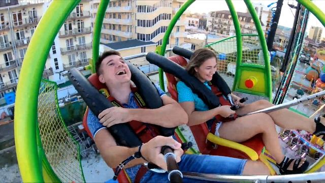 Рогатка в Витязево | Аттракцион катапульта | Анапа 2020 смотреть онлайн