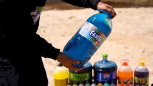 Experiment: Big Pepsi, Coca-Cola, Fanta, 7up, Mtn Dew vs Mentos & Popular Sodas in Underground