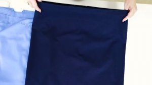 252_1 Обзор готового изделия Юбка с кокеткой и карманами на подкладке Летняя юбка своими руками