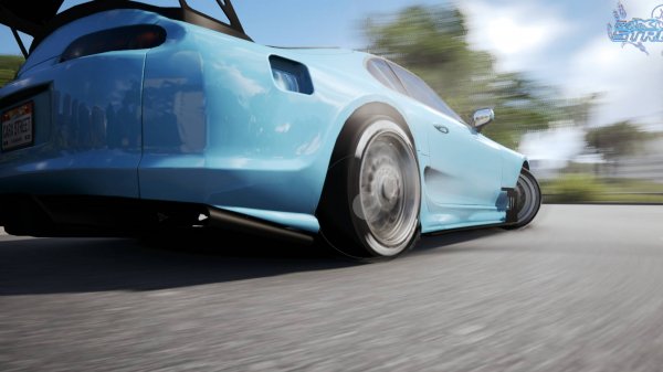 Небесного цвета Supra. Доставка в CarX Street