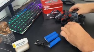 Как светит налобный фонарь Annsna TD-8069