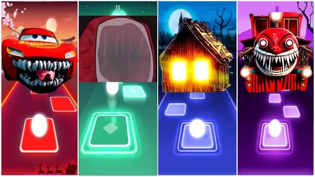 Mcqueen Eater 🌟 Spider House Head 🌟 Bus Eater 🌟 Car Eater ⚡️ Tiles Hop EDM Rush!
