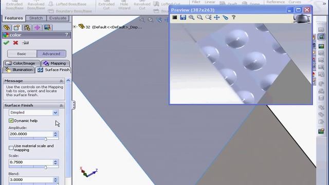 Photoworks ( 08 Surface Finish ) SOLIDWORKS Tutorial смотреть онлайн