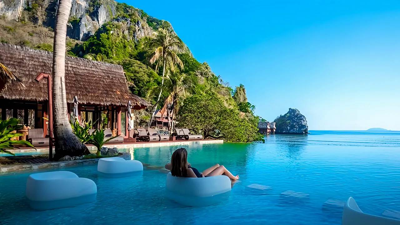 Cauayan Island Resort El Nido, Palawan, Philippines - 5 Star Hotel (4K Travel Vlog) смотреть онлайн