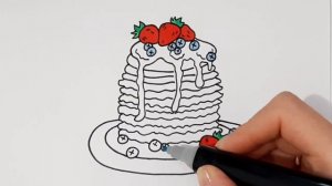 Как нарисовать блины на Масленицу, рисунки для срисовки