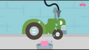 Едет трактор - мультики про машинки / Зелёный трактор / мультики для детей