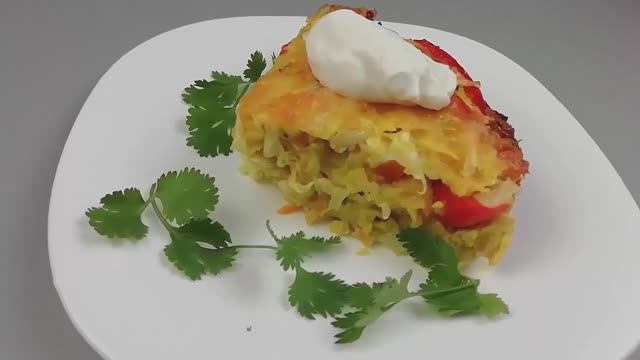 Просто капуста и 3 яйца👍УЖИН НА СКОРУЮ РУКУ👌 Все смешали и в духовку! ЗАПЕКАНКА С КАПУСТЫ смотреть онлайн