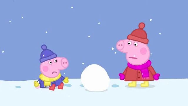 Свинка Пеппа - Снег смотреть онлайн