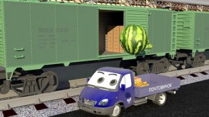 Изучаем фрукты и овощи. Грузовичок Почтовичок Серия-4