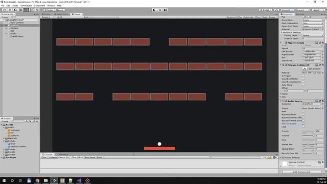 Создание игр / Unity 2D / Bricks Breaker / #3. Добавление звуков в игру смотреть онлайн
