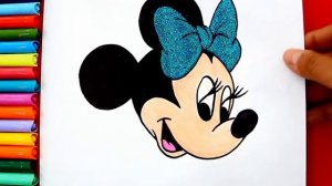 Как нарисовать Минни Маус с блестками. Рисунки Минни Маус разных видов для детей