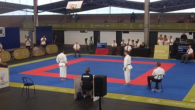 EUC 2017, kata male bronze medal match, CZE Fabian vs MNE Vukovic смотреть онлайн