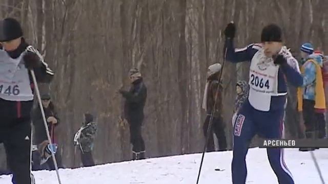 В Арсеньеве стартовала "Лыжня России-2014" смотреть онлайн