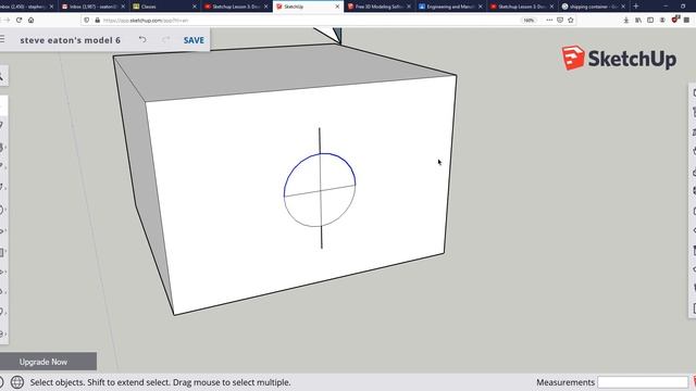Sketchup Lesson 4: Oval Boxes смотреть онлайн