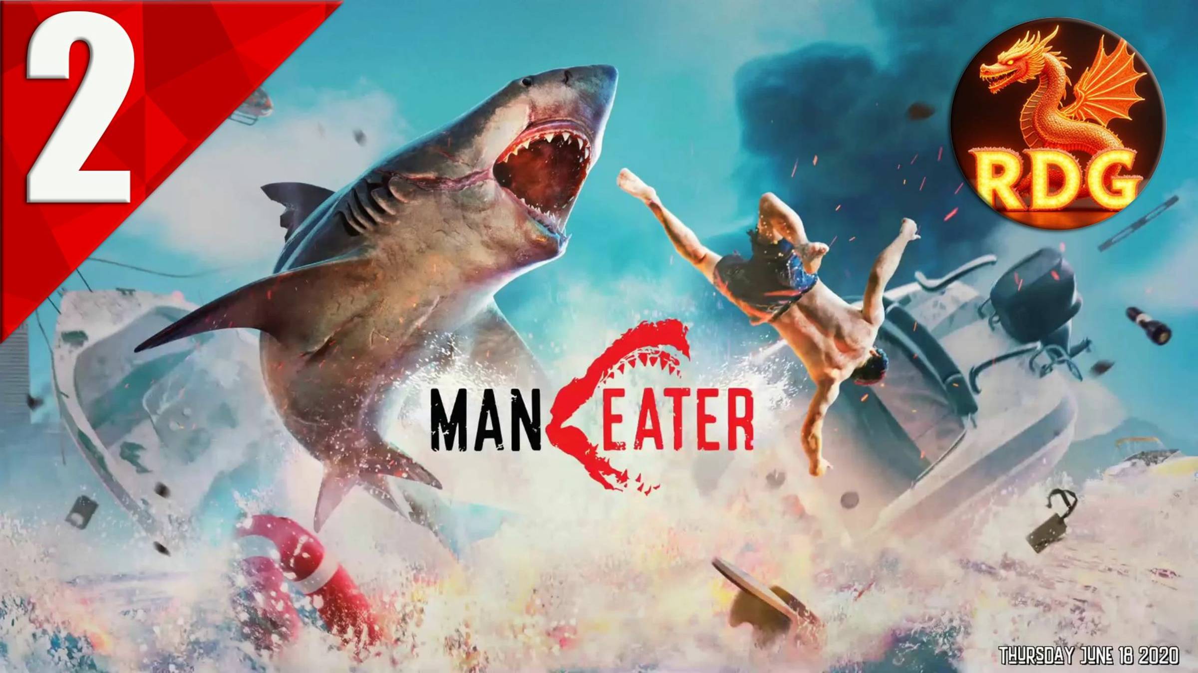 Акула любит ням ням. ManEater Прохождение #2